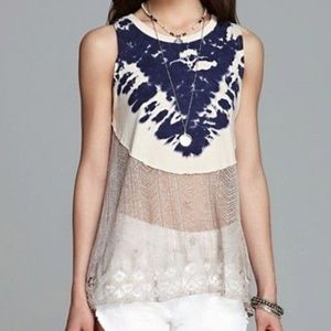 WE THE FREE - Bonnaroo Tie Dye Crochet Tank